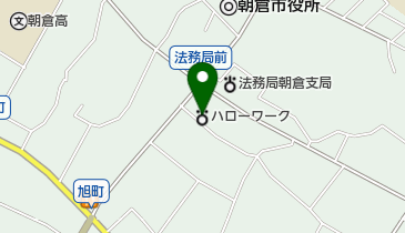 ハローワーク朝倉の地図画像