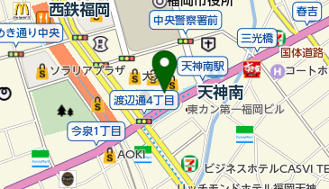 ハローワークプラザ福岡の地図画像