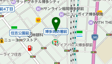 福岡市消防局博多消防署の地図画像