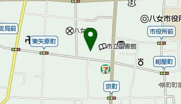 福岡地方裁判所八女支部の地図画像