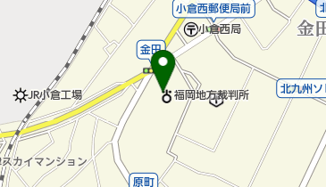 小倉簡易裁判所の地図画像