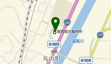 直方簡易裁判所の地図画像