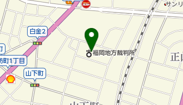 福岡家庭裁判所大牟田支部の地図画像