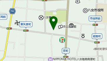 福岡家庭裁判所八女支部の地図画像