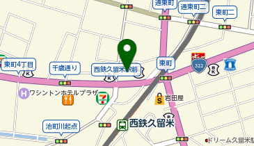 かんぽ生命保険久留米支店の地図画像