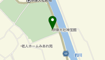 宗像大社神宝館の地図画像