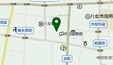 八女文化会館の地図画像