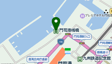 関門海峡らいぶ館の地図画像