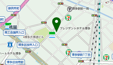 はかた伝統工芸館の地図画像