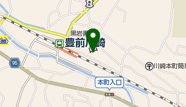 川崎町立図書館の地図画像