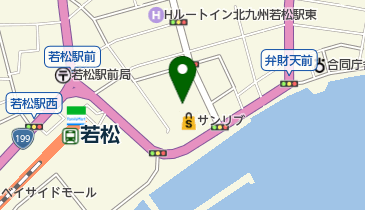 北九州市立若松図書館の地図画像