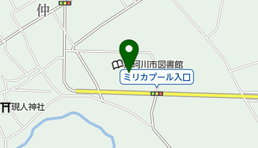 那珂川市図書館の地図画像