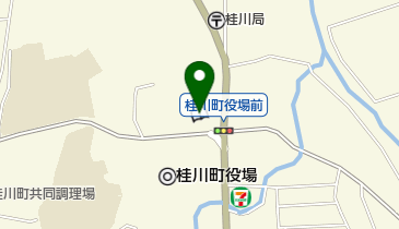 桂川町立図書館の地図画像