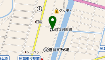 遠賀町立図書館の地図画像
