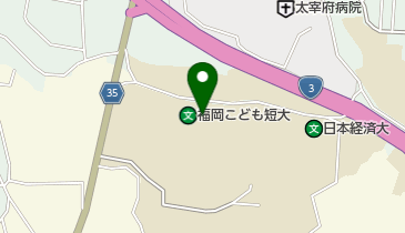 福岡こども短期大学図書館の地図画像