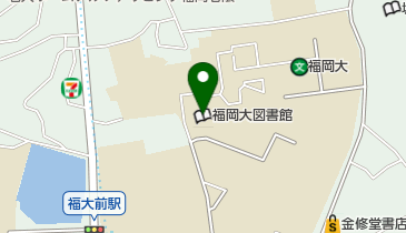 福岡大学図書館の地図画像