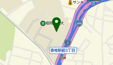 福岡女子大学附属図書館の地図画像