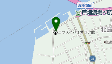 ニッスイパイオニア館の地図画像