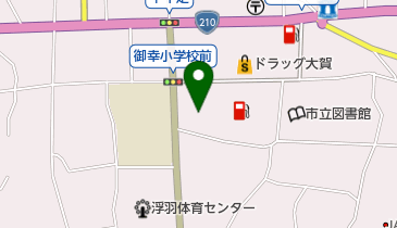 うきは市民ホールの地図画像