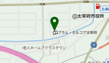 太宰府市中央公民館の地図画像