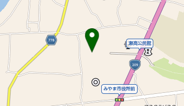 みやま市総合市民センターの地図画像