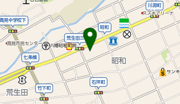 明善社八幡東斎場の地図画像
