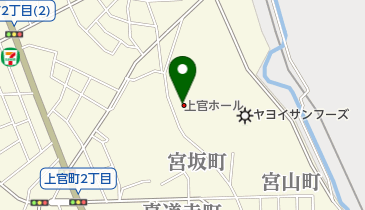 上官ホールの地図画像