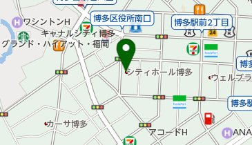 シティホール博多の地図画像