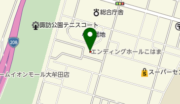 白雲社エンディングホールこはまの地図画像