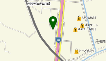 あかりの杜柳川ホールの地図画像