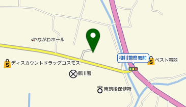 民生館柳川斎場の地図画像