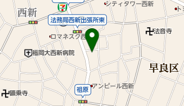 筑邦銀行西新町支店の地図画像