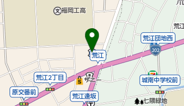 福岡銀行荒江支店の地図画像