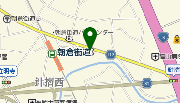 西日本シティ銀行朝倉街道支店の地図画像