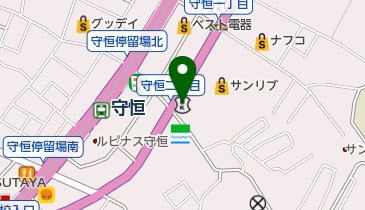 西日本シティ銀行守恒中央支店の地図画像