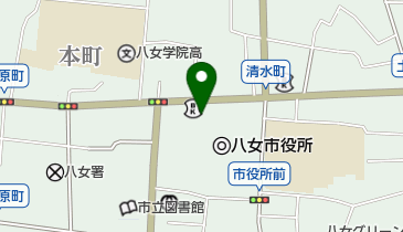 福岡中央銀行八女支店の地図画像