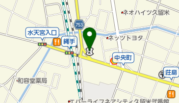 筑後信用金庫白山町支店の地図画像