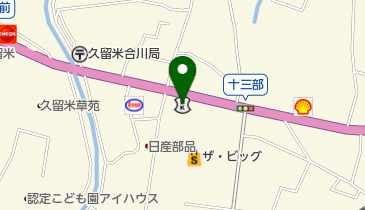 筑後信用金庫千本杉支店の地図画像