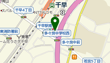 福岡ひびき信用金庫千早支店の地図画像