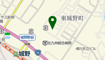 福岡ひびき信用金庫城野支店の地図画像
