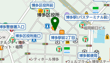 私立九州情報大学博多駅前サテライトキャンパスの地図画像