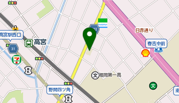 私立第一薬科大学看護学部の地図画像