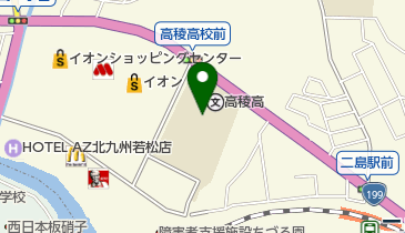 私立高稜高校の地図画像