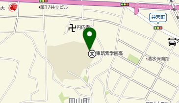 私立東筑紫学園高校の地図画像