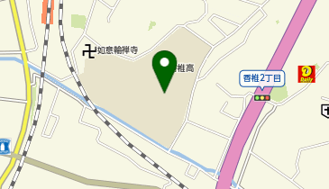 福岡県立香椎高校の地図画像