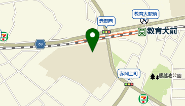 宗像市立城山中学校の地図画像