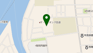福岡市立百道松原中学校の地図画像