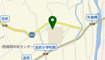 福岡市立金武小学校の地図画像