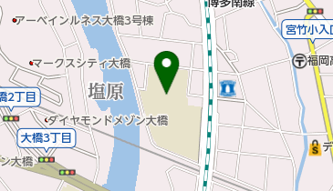 福岡市立高木小学校の地図画像