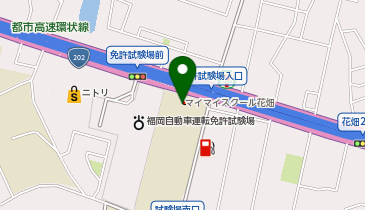 マイマイスクール花畑の地図画像